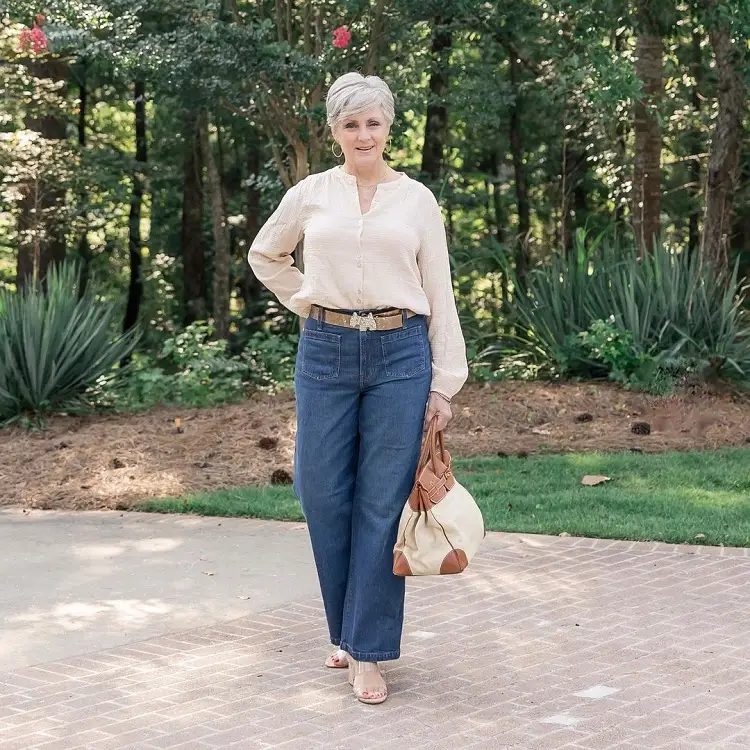 high waisted jeans for women over 70 based on body type