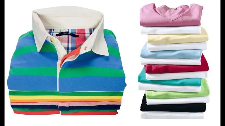 how to fold shirts for packing without wrinkles