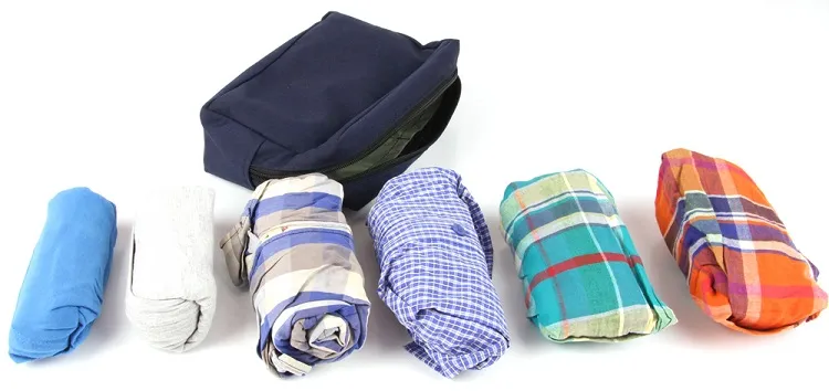 how to fold short sleeve shirts for packing