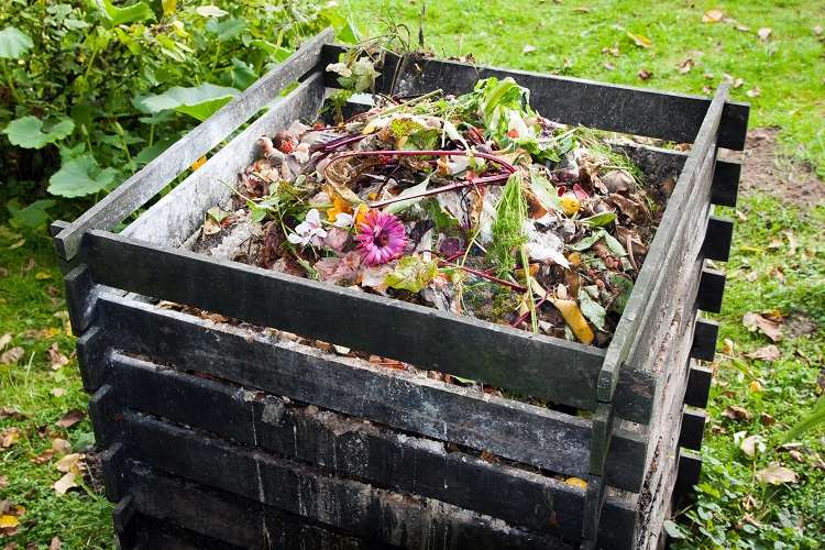 how to make compost without a composter fill the vessel with garbage and plant parts