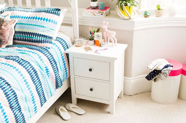 how to organize your nightstand or bedside table