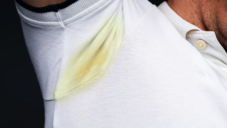 how to prevent yellow armpit stains on white shirts