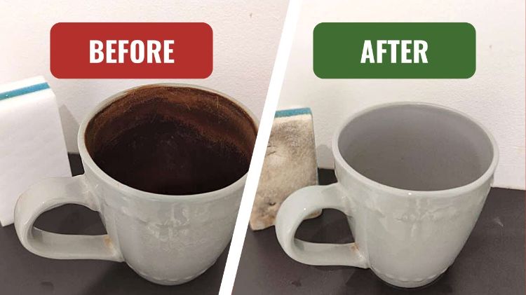 how to remove tea stains from cups and mugs