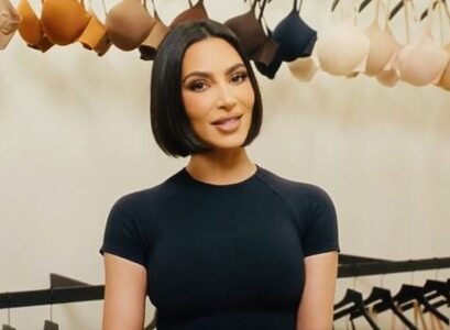 kim kardashian new bob hairstyle skims campaign august 2023