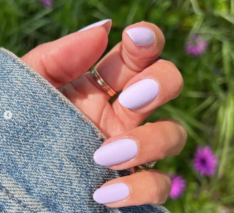 lavender nails for late summer end of summer nails colors