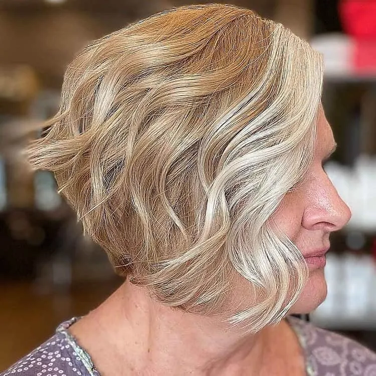 layered inverted bob cut for older women layered bob hairstyles for over 60