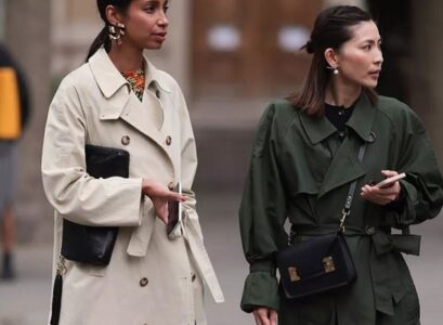 long trench coat autumn outfit ideas 2023 fall fashion trends