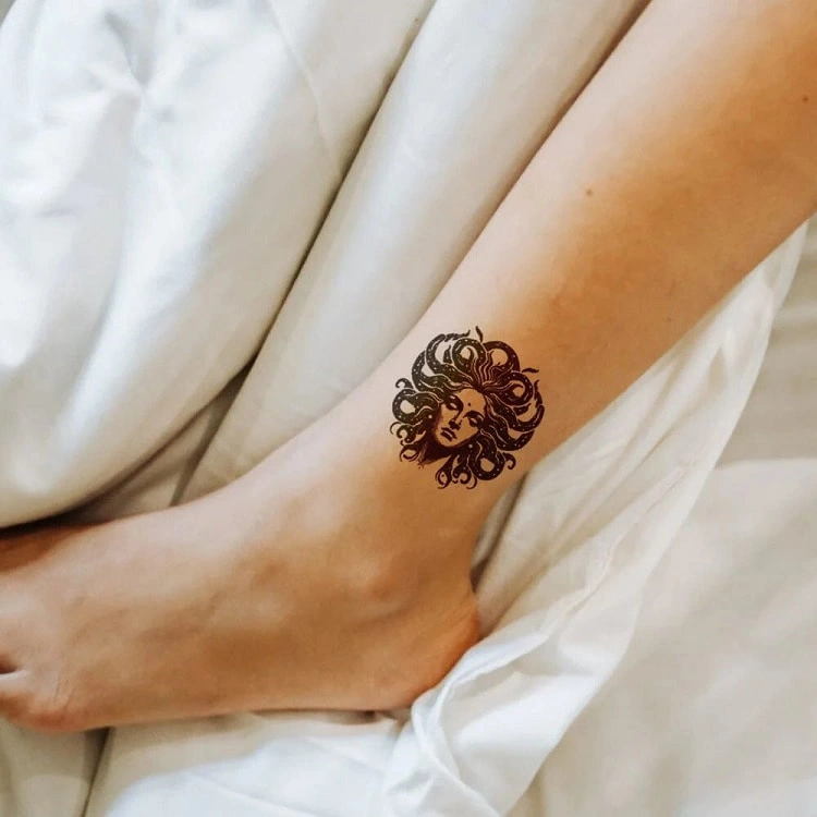 medusa tattoo ankle medusa tattoo for female