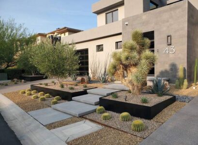 modern front yard landscape design las vegas architectural design