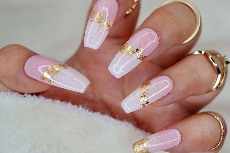 ombre bridal nails wedding nails