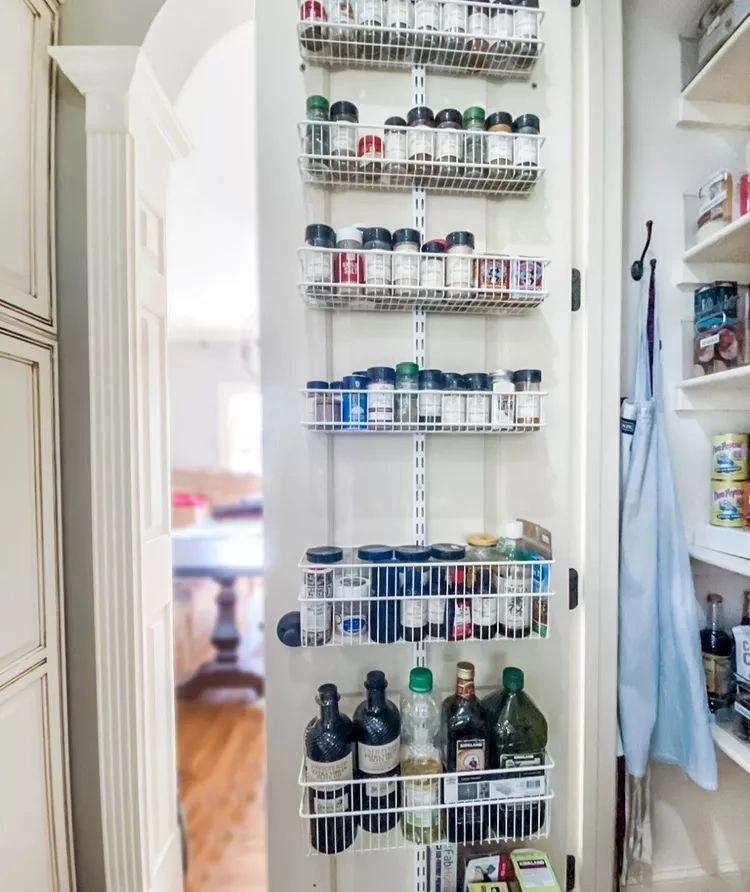 pantry door storage hack clever storage ideas for small apartments