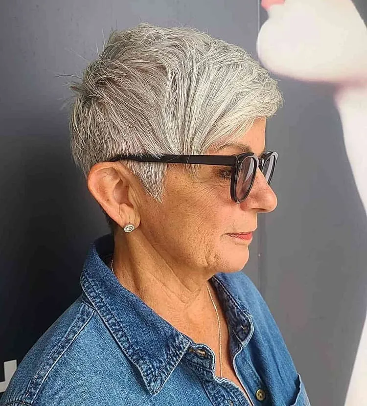 pixie cuts for older ladies with glasses pixie cuts for women over 60 with glasses