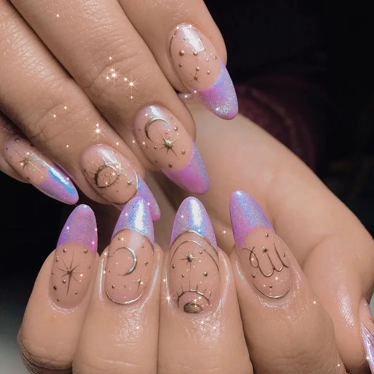 Virgo Nails 2023 18 Celestial Designs for Your Big Day!