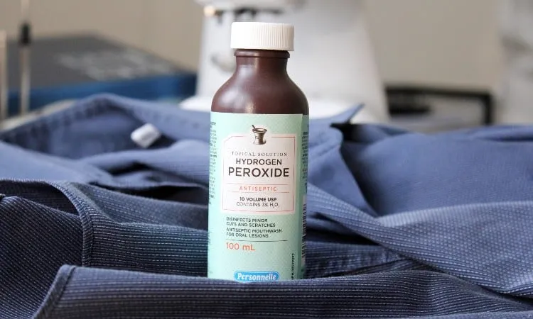 remove rust stains with hydrogen peroxide