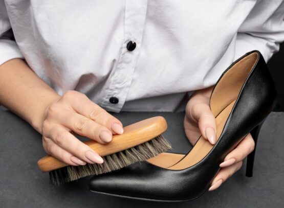 remove scuff marks leather shoes tips tricks soft bristle brush