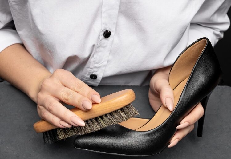 remove scuff marks leather shoes tips tricks soft bristle brush