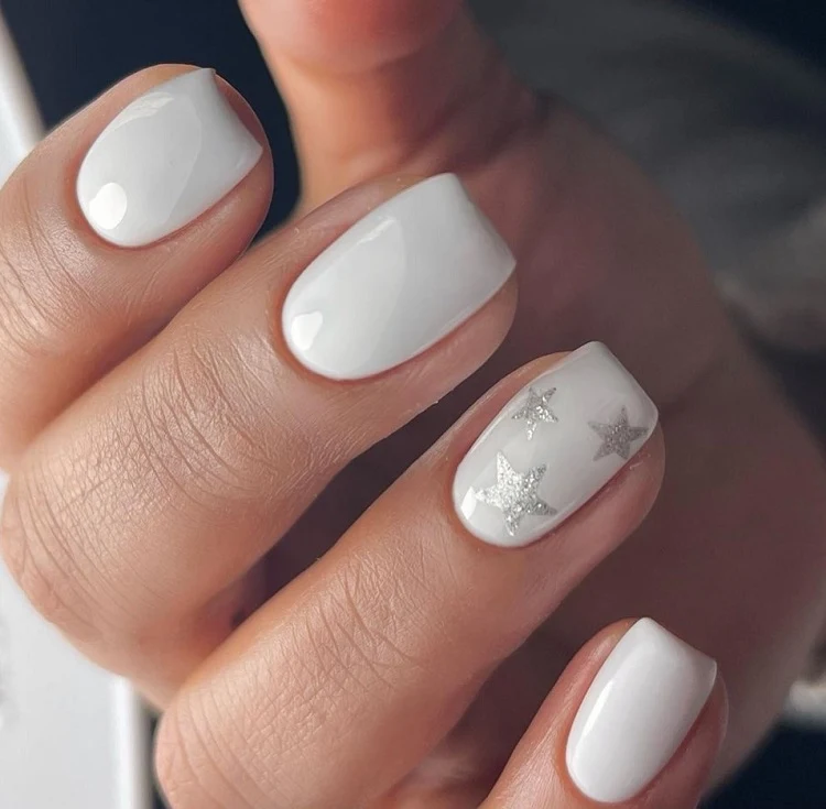 russian manicure white clean girl aesthetic nails