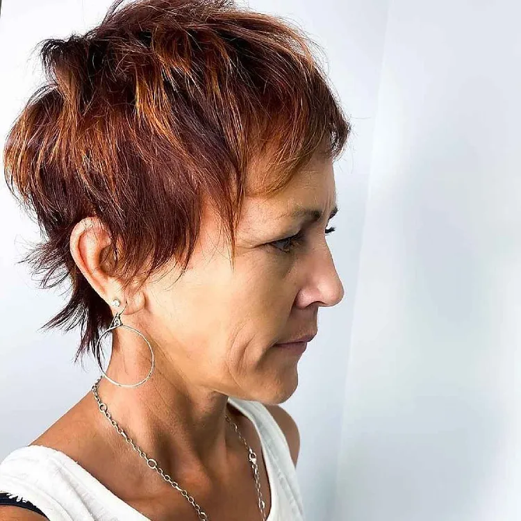 shaggy pixie cut low maintenance hairstyles for women over 50