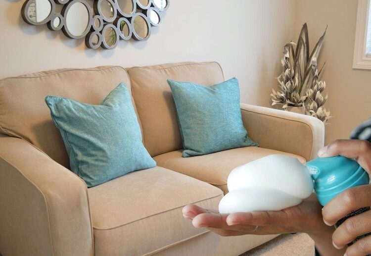 shaving foam to clean sofa cleaning upholstery with shaving cream
