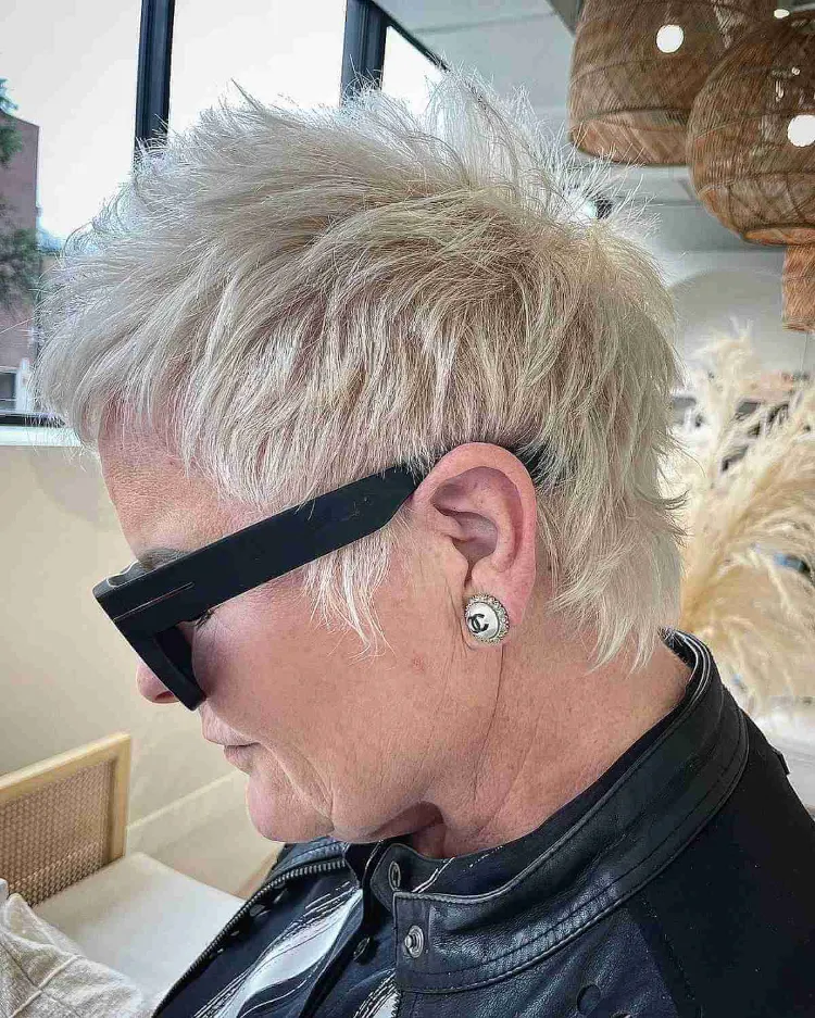 short pixie cut hairstyle trend fall 2023 short haircuts for women over 60