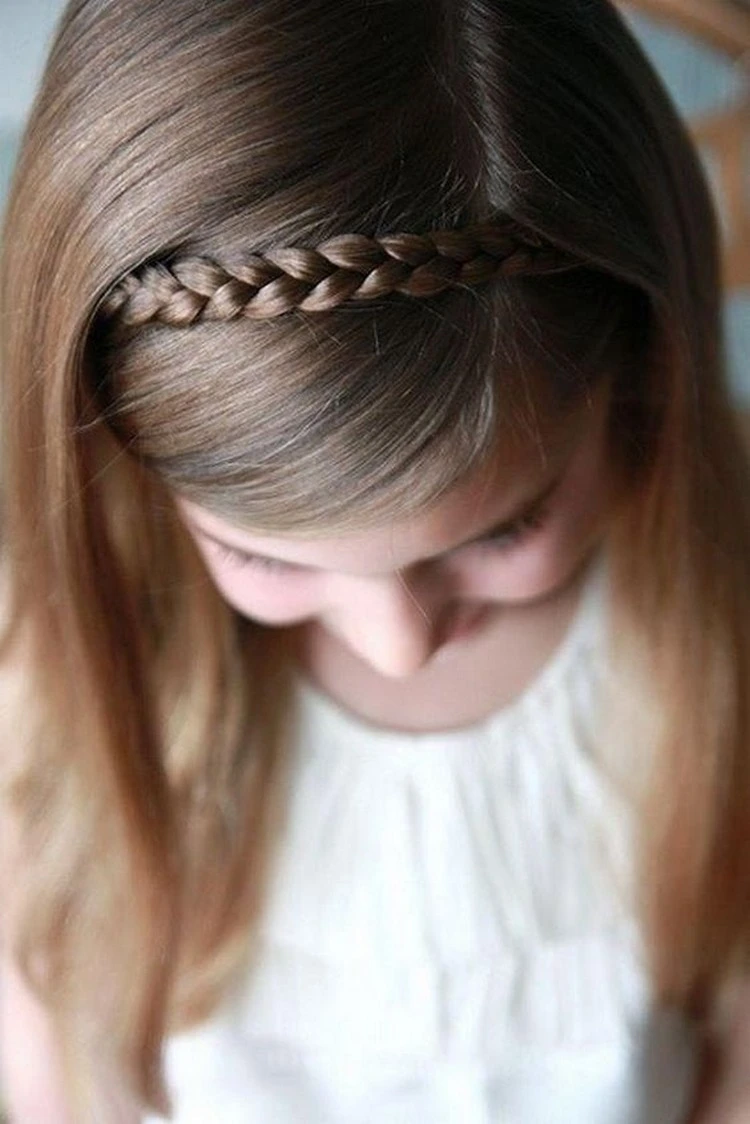 simple braided hairstyle for little girls