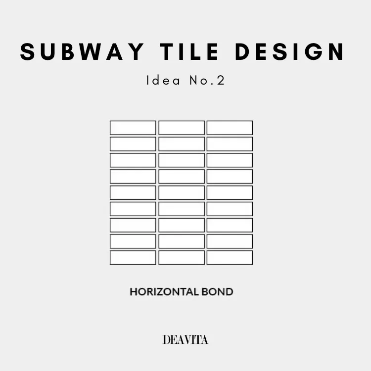 subway tile design ideas horizontal bond kitchen bathroom decor