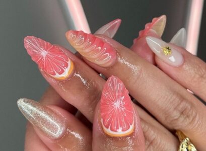 summer 3d nails ideas pink color trends manicure almond shape