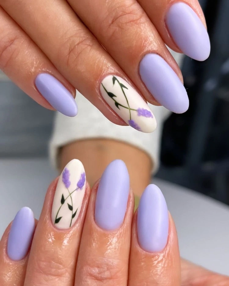 summer lavender nails purple lavender nails