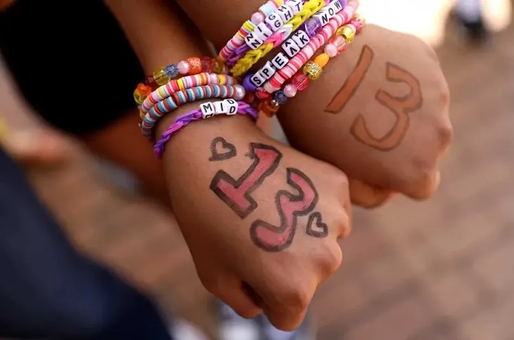 taylor swift friendship bracelet ideas number 13 a symbol of luck