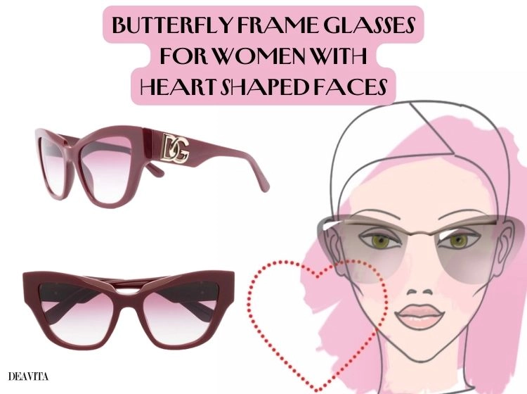 the best sunglasses for heart shaped faces women butterfly frames