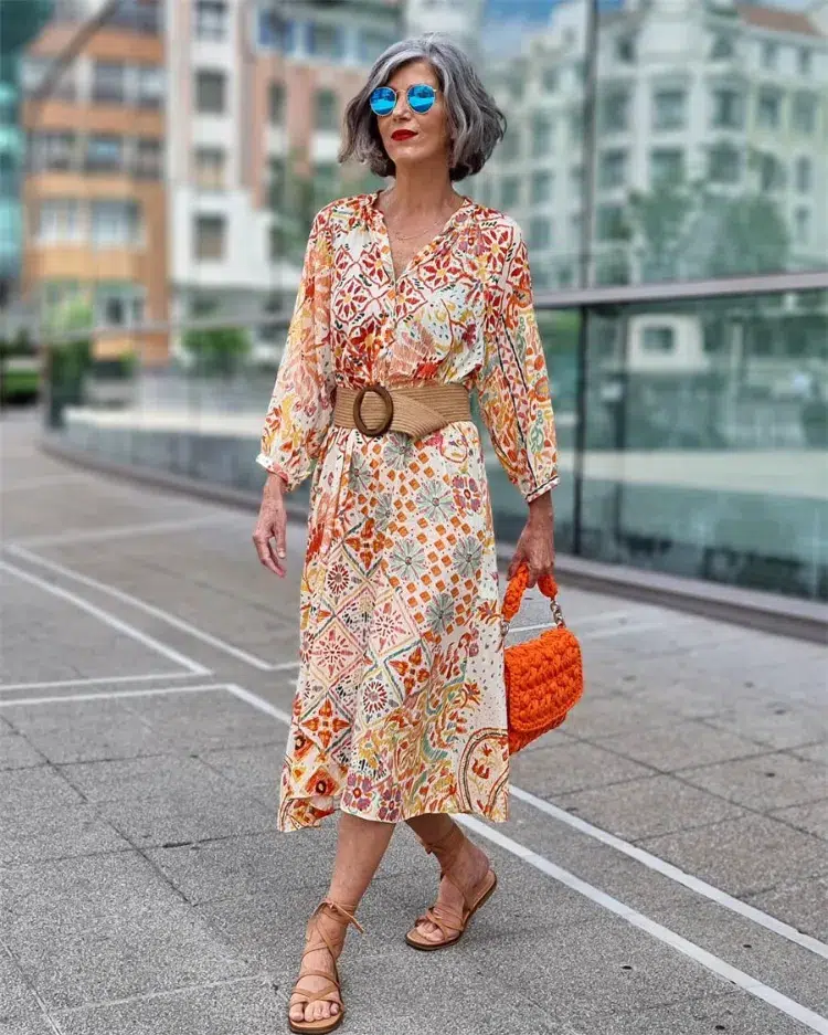 trendy sundresses for women over 60 summer 2023 street fashion