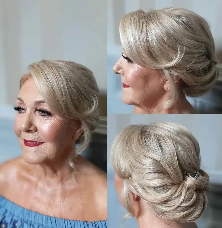 updo for mother of the bride hairstyle ideas women over 60