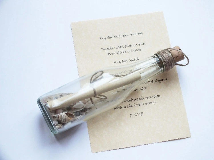 wedding invitations diy in a bottle crafts easy on a budget