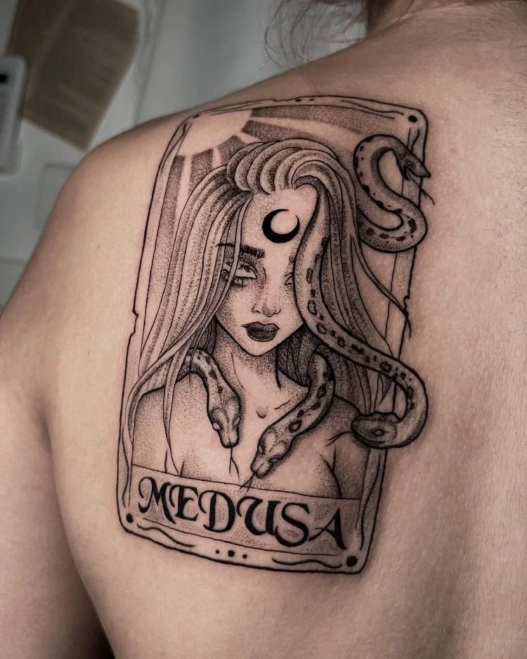 what does a medusa tattoo mean for a guy medusa tattoo tarot card