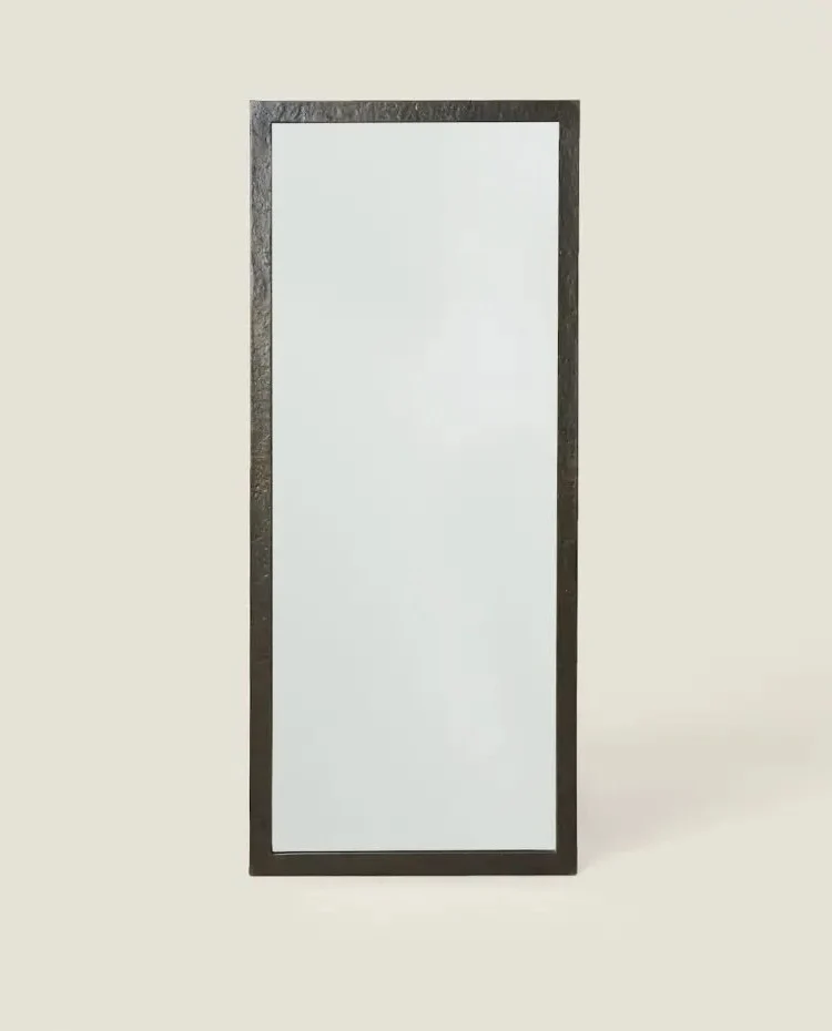 zara home sales 2023 mirror with black metal frame