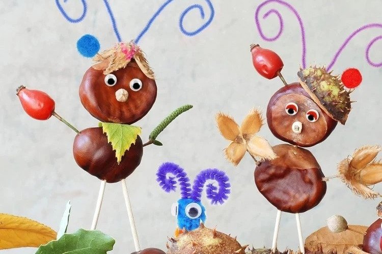 crafts with chestnuts acorns and other natural materials
