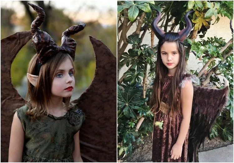 diy halloween costume for little girl maleficent
