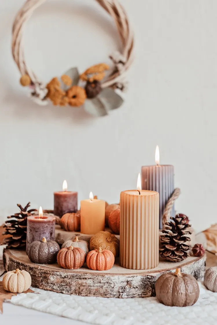 diy fall decoration ideas easy craft projects candles