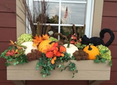 easy window box fall decorating ideas