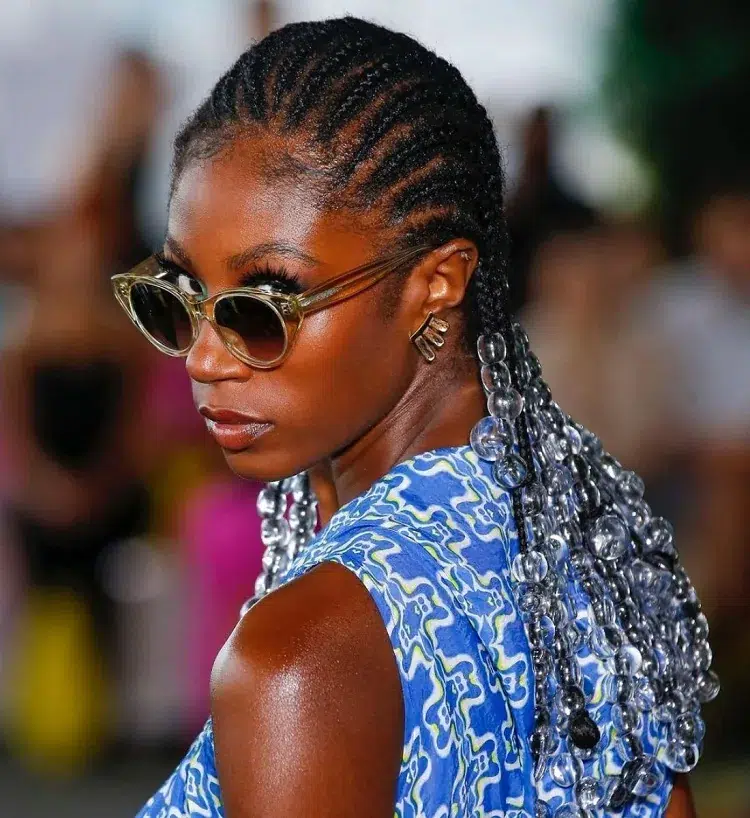 hair trends from new york fashion week 2023 braids