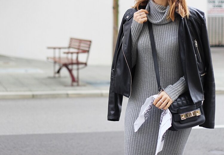 how to wear a long knitted dress fall outfits ideas