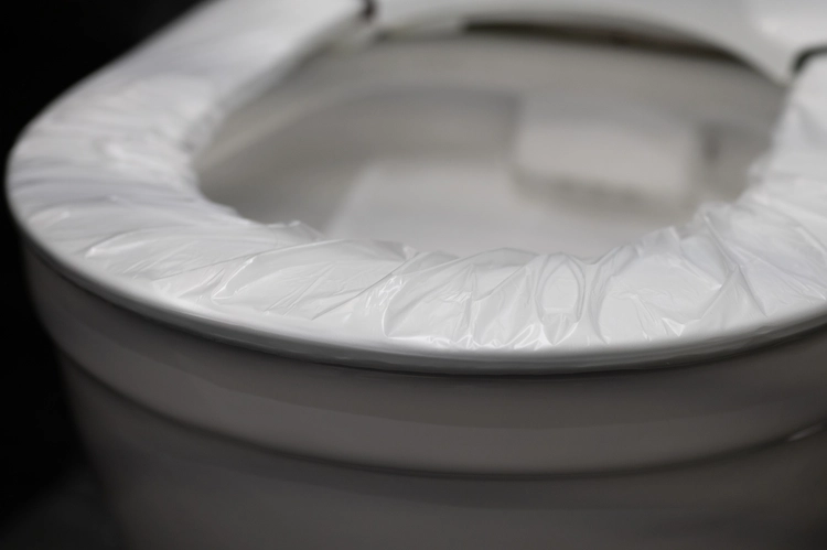 try the trick with oxidizer and uv lamp and remove dirt from the toilet seat