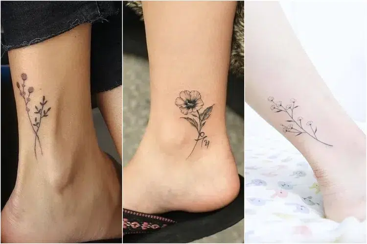 ankle tattoos for 50 year old woman