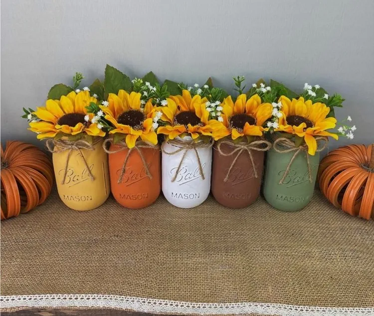 artificial sunflowers decor ideas