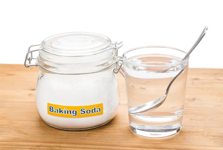 baking soda and water paste