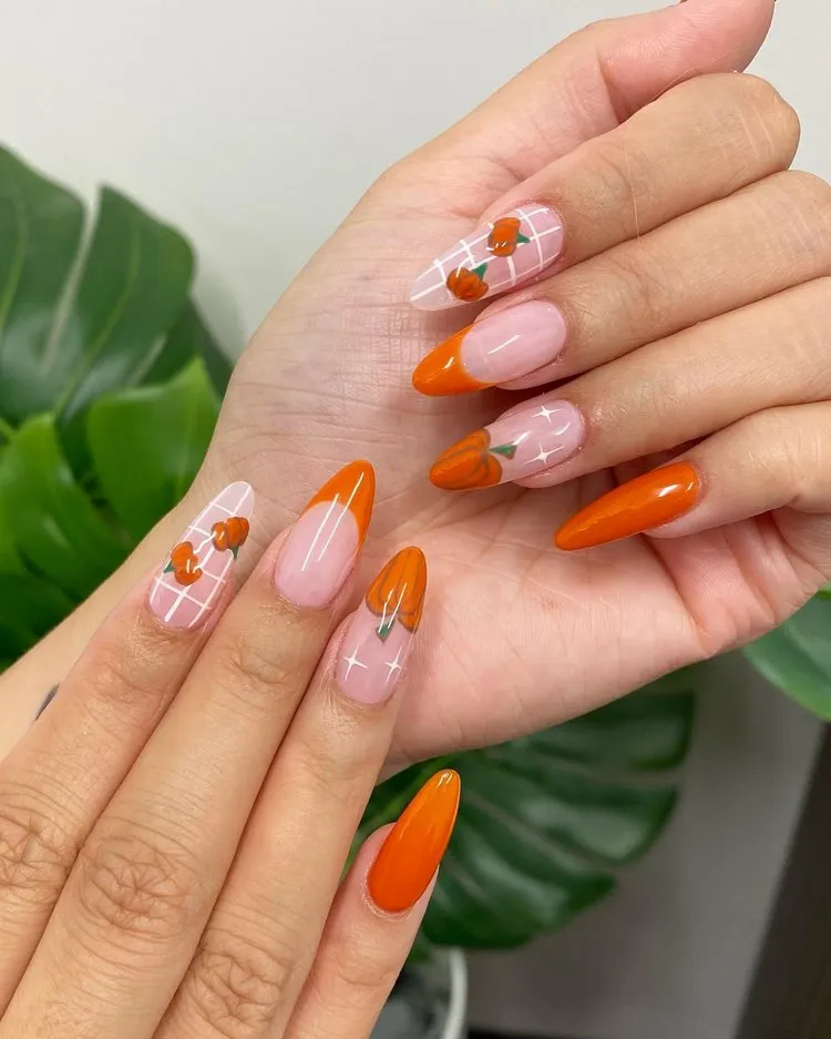 best halloween nails 2023 french manicure ideas