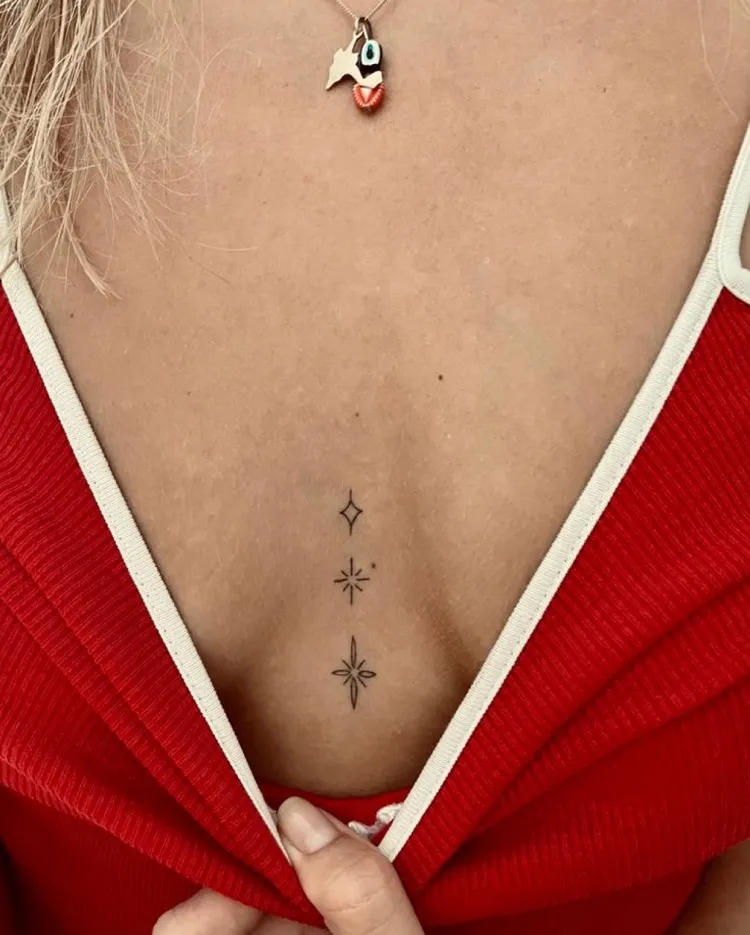 chest tattoos discreet for women
