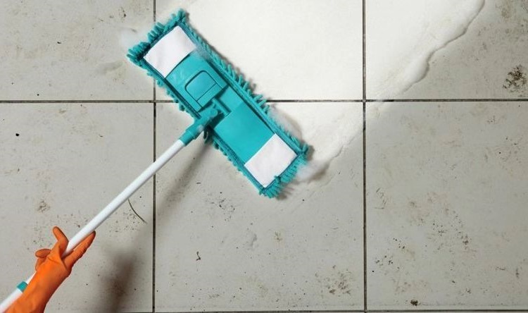 cleaning very dirty floor tiles with home remedies