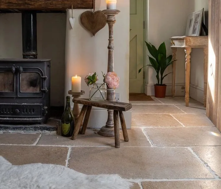 cleaning very dirty natural stone floor tiles with the right cleaning agent