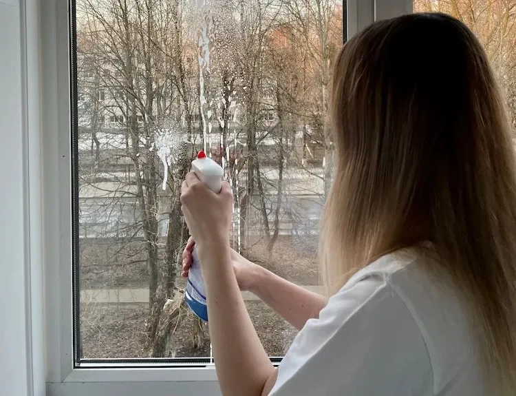 cleaning windows in fall with spray bottle homemade cleaning solution not recommended in fall when its raining or frosty